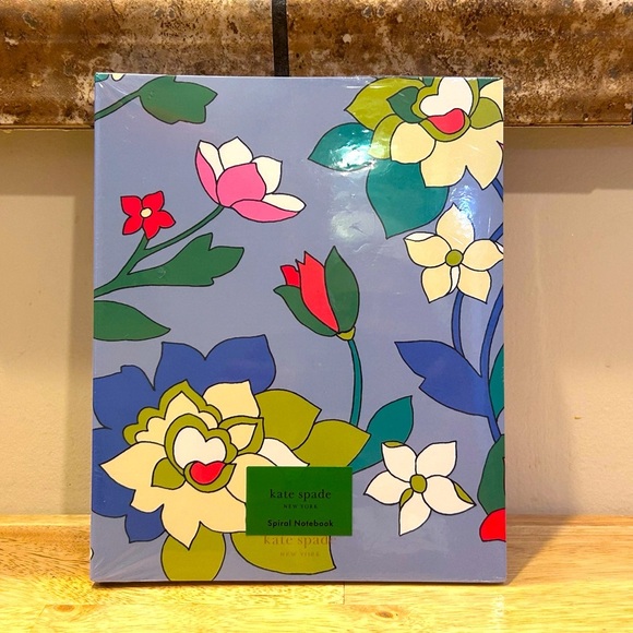Kate Spade Flower Bed Semi Concealed 112 Page Spiral Notebook. NWTS. - Picture 1 of 5